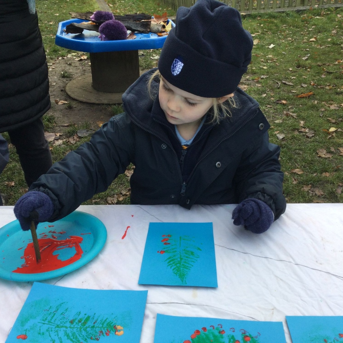 Warwick Preparatory School Christmas Trees at Forest School